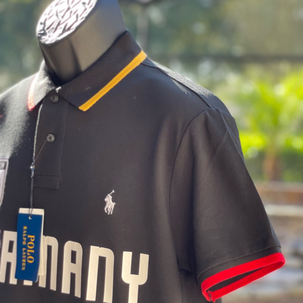 POLO‎ RALPH LAUREN GERMANY POLO BLACK SLIM FIT - Picture 3 of 7